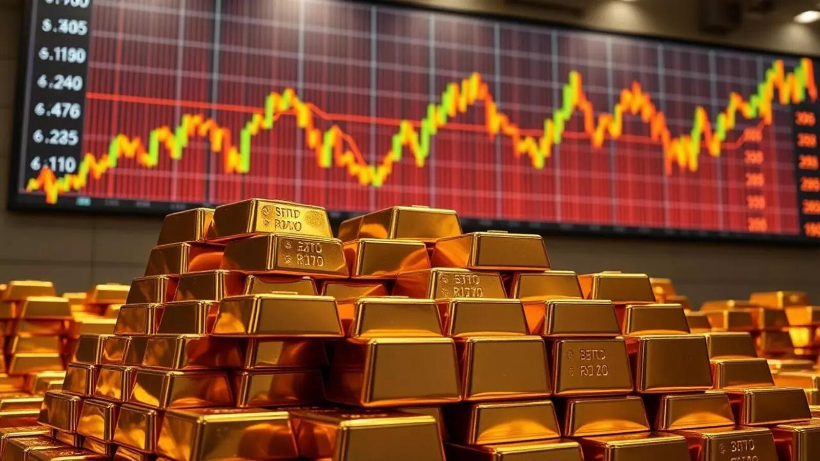 Money stacks showing investment